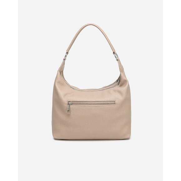 Newbella Women's Nude Soft PU Leather Shoulder Tote Hobo Purses with Zipper - Picture 5 of 7